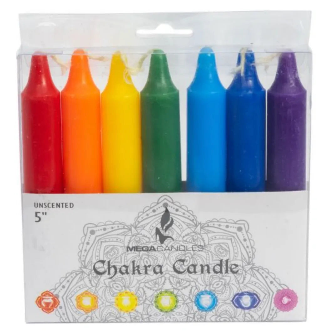 Chakra Meditation Candles 5in (Set of 7)