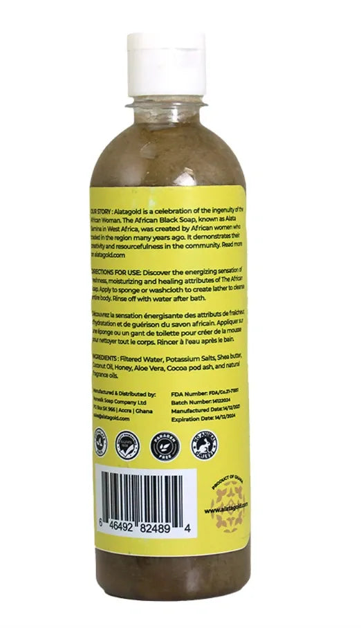 AlataGold African Black Soap - Lemon Fusion 500 ml