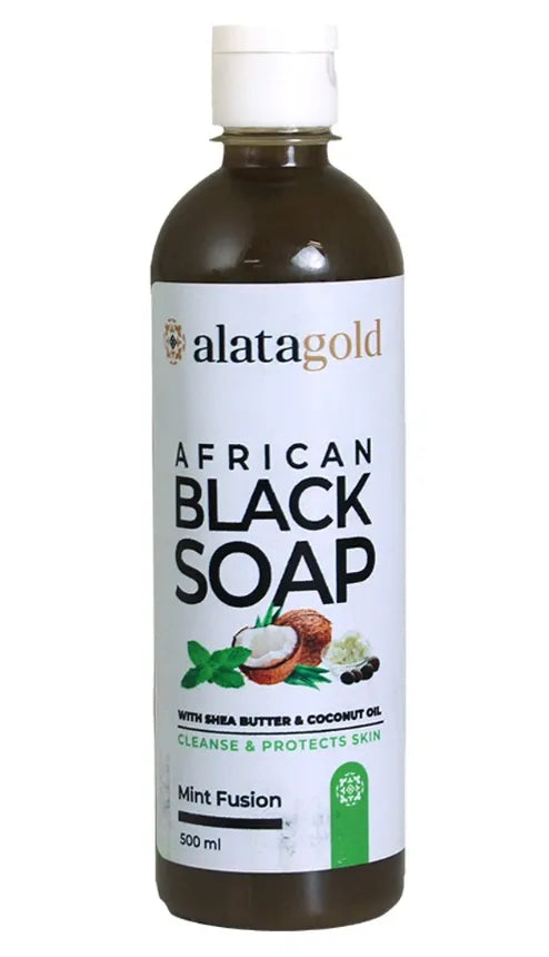 AlataGold African Black Soap - Mint Fusion 500 mL