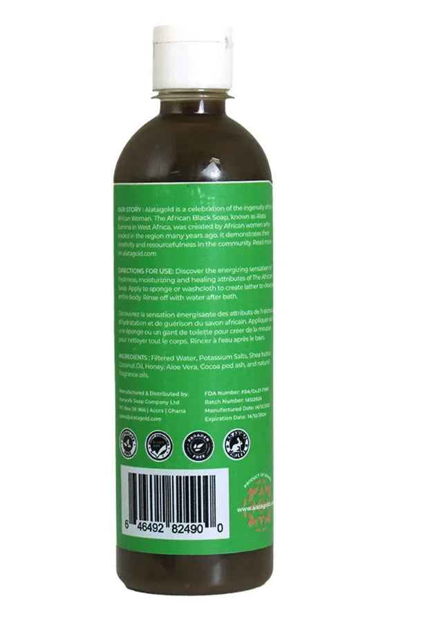 AlataGold African Black Soap - Mint Fusion 500 mL