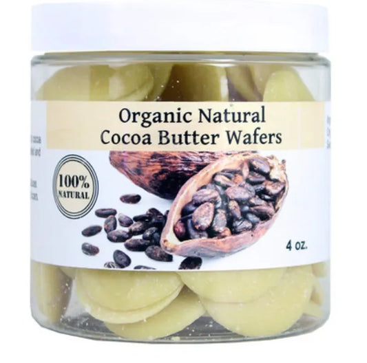 Organic Natural Cocoa Butter Wafers - 4 oz.