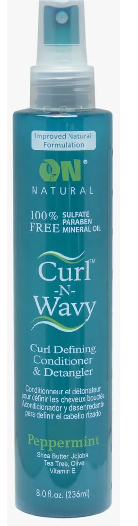 ON NATURAL - Curl n Wavy - Detangler [Peppermint]