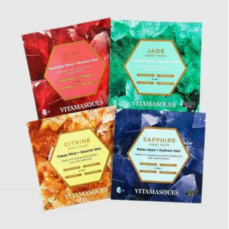 Gemstone Face Sheet Masks Bundle