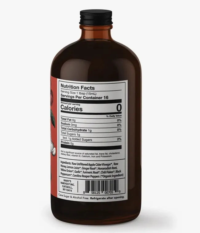 Carolina Reaper Fire Cider 8oz