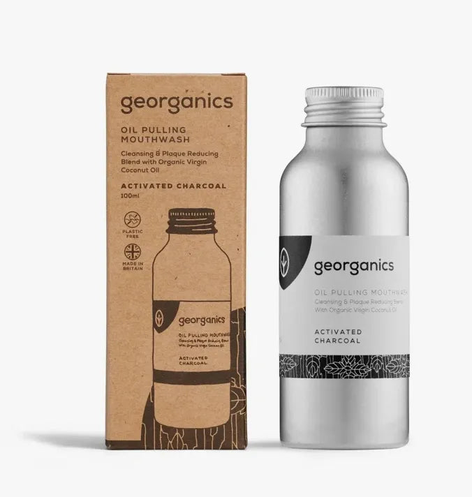 Georganics Oil Pulling Mouthwash - Charcoal