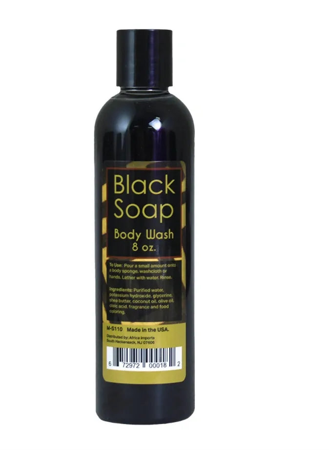 Liquid Black Soap/Body Wash - 8 oz.