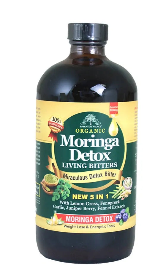 Organic Moringa Detox Bitters 16oz