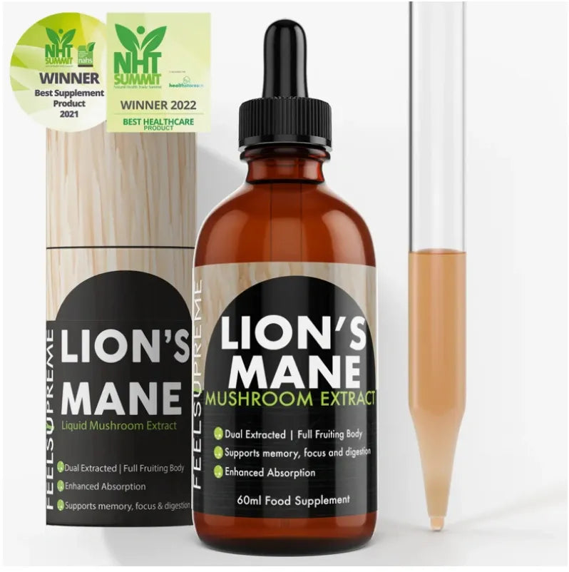 Lions Mane Mushroom Tincture | Dual extracted | Dropper