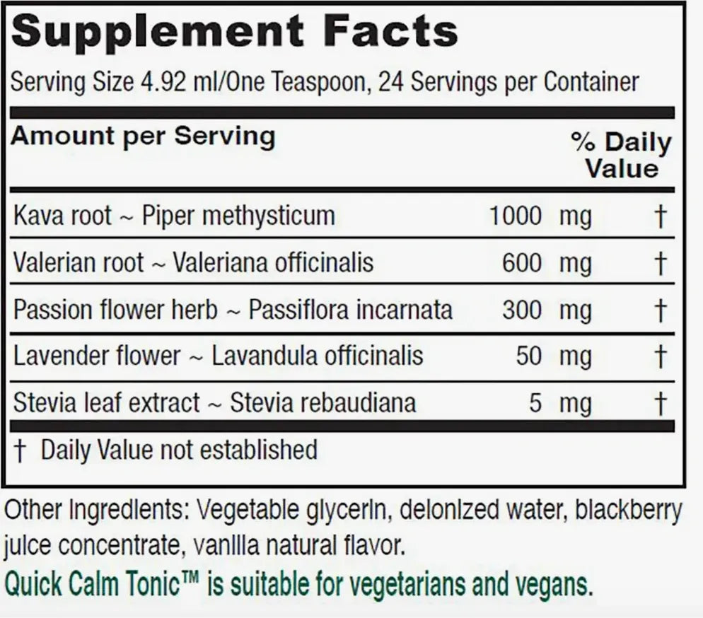 Quick Calm Tonic / 4 oz btl