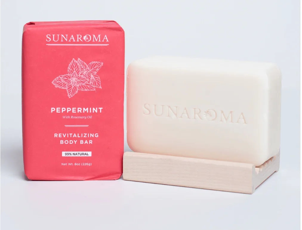 Sunaroma: Peppermint Soap - 8 oz.