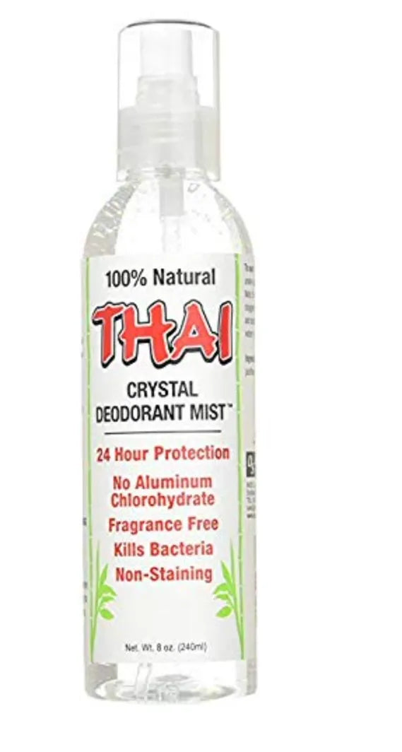 Thai Deodorant Stone Crystal Deodorant Mist, 8 Ounce